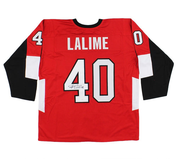Patrick Lalime Signed Ottawa Custom Red Jersey