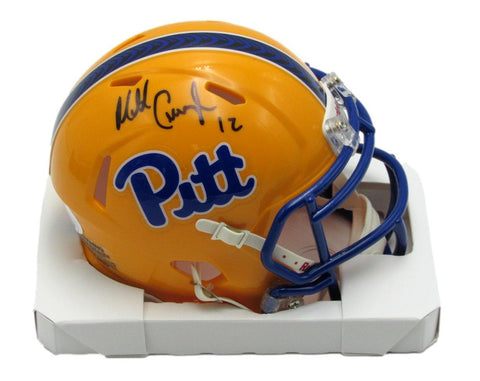 Matt Cavanaugh Autographed Speed Mini Football Helmet Pitt Panthers JSA