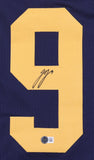 J J McCarthy Signed Michigan Wolverines Jersey (Beckett) Vikings #1 Quarterback