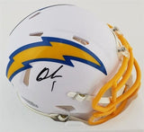 Deandre Carter Signed Los Angeles Chargers Mini Helmet (Beckett) Wide Receiver