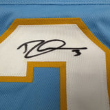 Autographed/Signed Derwin James Los Angeles Powder Blue Jersey Beckett COA