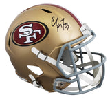 49ers Christian McCaffrey Authentic Signed Full Size Speed Rep Helmet Fanatics