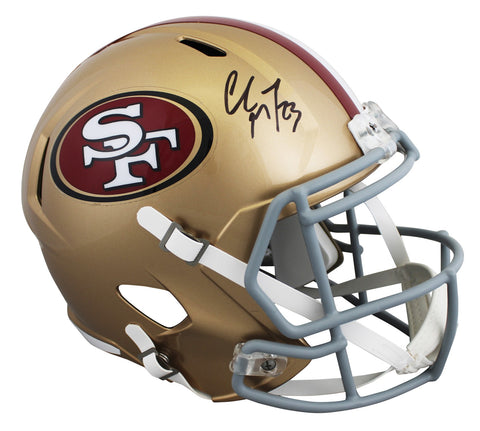 49ers Christian McCaffrey Authentic Signed Full Size Speed Rep Helmet Fanatics