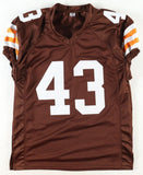 T. J. Ward Signed Cleveland Browns Jersey (JSA COA) 3xPro Bowl Defensive Back