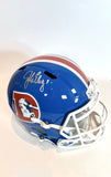 John Elway Autographed Denver Broncos "D" Logo Blue Replica Helmet