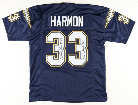 Ronnie Harmon Signed San Diego Chargers Jersey Inscribed Pro Bowl '92 (JSA COA)