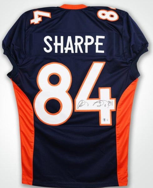 Shannon Sharpe Signed Denver Broncos Pro Cut Jersey (Beckett) 8xPro Bowl T.E.