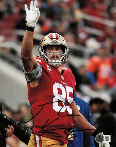 George Kittle Autographed 8x10 Photo San Francisco 49ers Beckett BAS QR #BN68846