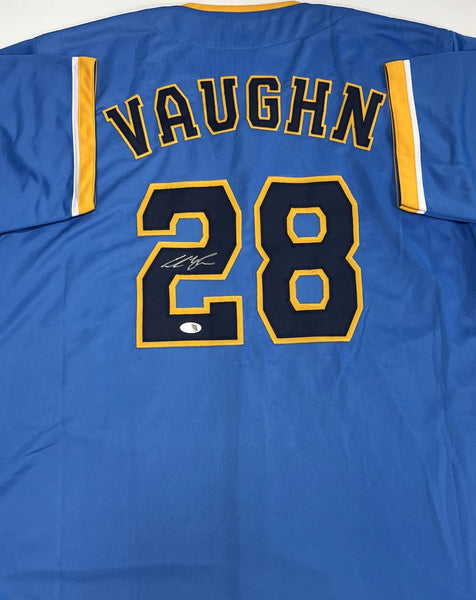 ANDREW VAUGHN Brewers Infielder Signed Custom Replica MKE Jersey AUTO - JSA