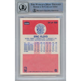Eric Sleepy Floyd Autographed 1986 Fleer 34 Trading Card 10 Grade Beckett 47040