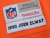 John Elway Broncos Autographed Mitchell & Ness Orange Replica Jersey - Fanatics