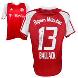 Michael Ballack Signed Bayern Munich Home Soccer Jersey #13 with Beckett Witness