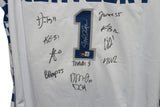 Kentucky Wildcats Team Signed White XL Jersey 12 Sigs Coach Calipari BAS 33543