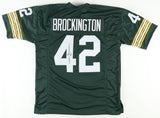 John Brockington Signed Packers Jersey (JSA) Green Bay 1st Round Pick 1971 RB