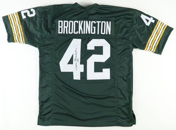 John Brockington Signed Packers Jersey (JSA) Green Bay 1st Round Pick 1971 RB