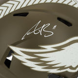 Autographed A.J. Brown Eagles Helmet