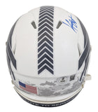 Bills Keon Coleman Signed Salute To Service III Speed Mini Helmet BAS Witnessed