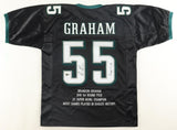 Brandon Graham Signed Philadelphia Eagles Career Stat Jersey /Beckett 2xSB Champ