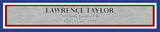 LAWRENCE TAYLOR AUTOGRAPHED FRAMED 16X20 PHOTO OVER CUNNINGHAM BECKETT 209370