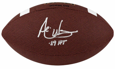 Andre Ware Signed Wilson NCAA Full Size Football w/89'HT - (SCHWARTZ COA)