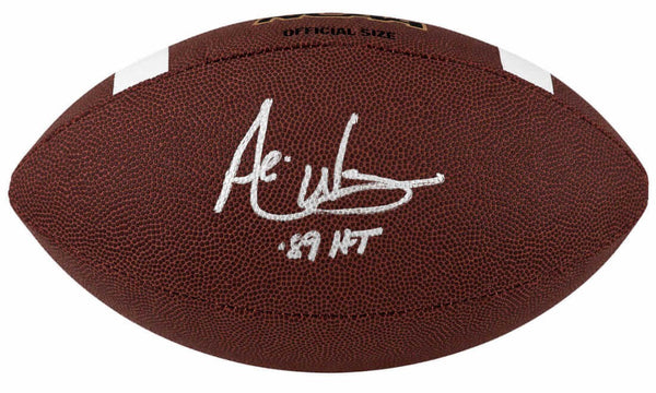 Andre Ware Signed Wilson NCAA Full Size Football w/89'HT - (SCHWARTZ COA)
