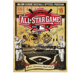 Johnny Bench and Pete Rose Signed 2015 All-Star Magazine with 2 Additional Sigs
