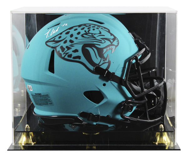 Jaguars Travis Hunter Signed Rave Full Size Speed Proline Helmet W/ Case BAS Wit