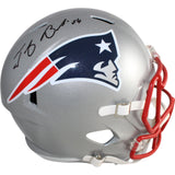 Tedy Bruschi Autographed New England Patriots F/S Helmet Beckett Witness 51691
