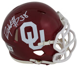 Oklahoma Roy Williams Signed Speed Mini Helmet W/ Case Autographed BAS Witnessed