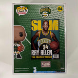 Autographed/Signed Ray Allen Seattle Supersonics Funko #04 Figurine JSA COA