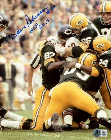 Dave Robinson Autographed/Signed Green Bay Packers 8x10 Photo Beckett 59519