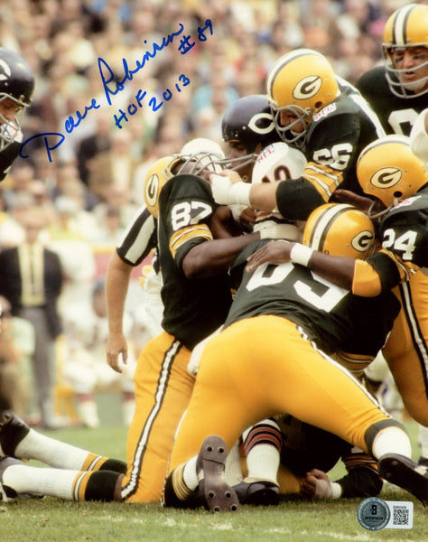 Dave Robinson Autographed/Signed Green Bay Packers 8x10 Photo Beckett 59519