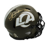 Eric Dickerson Signed Los Angeles Rams Speed Authentic STS Helmet - HOF 99