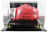 Lennox Lewis "The Lion" Signed Red Right Hand Everlast Glove W/ Case BAS Witness