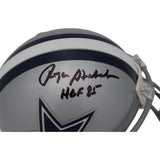 Roger Staubach Autographed Dallas Cowboys VSR4 Mini Helmet HOF JSA 46596