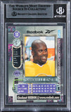 Shaquille O'Neal Signed 1997 Metal Universe Reebok Silver #50 Card BAS Slabbed