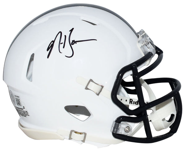 NAVORRO BOWMAN SIGNED PENN STATE NITTANY LIONS SPEED MINI HELMET BECKETT