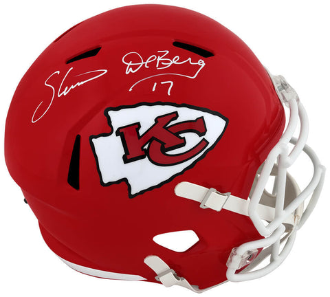 Steve DeBerg Signed Chiefs Riddell Full Size Speed Replica Helmet (SCHWARTZ COA)