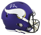 Vikings Justin Jefferson Authentic Signed Full Size Speed Rep Helmet BAS Witness