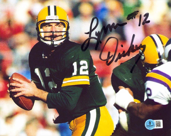 Packers Lynn Dickey Authentic Signed 8x10 Horizontal Photo Autographed BAS 4