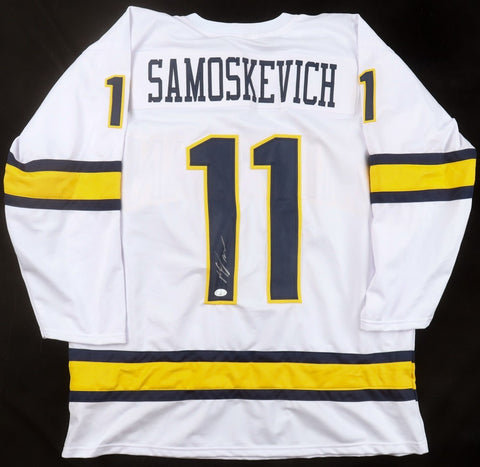 Mackie Samoskevich Michigan Wolverines Signed Jersey (JSA COA) Florida Panthers