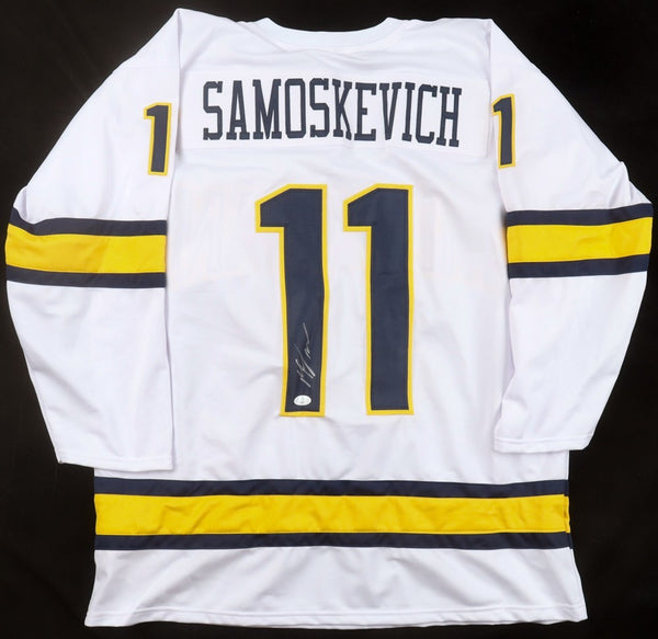 Mackie Samoskevich Michigan Wolverines Signed Jersey (JSA COA) Florida Panthers