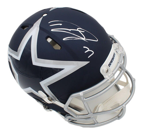Tyron Smith Signed Dallas Cowboys Speed Authentic AMP NFL Helmet