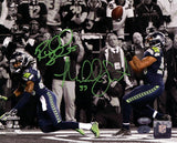 Richard Sherman & Malcolm Smith Signed 8x10 Photo Seahawks RS Holo & MCS Holo