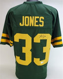 Aaron Jones Signed Green Bay Packer Color Rush Jersey (Beckett) 2020 Pro Bowl RB