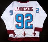 Gabriel Landeskog Signed Quebec Nordiques Throwback Jersey /Beckett Avalanche LW