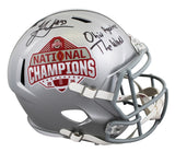 OSU Jack Sawyer "OATW" Signed 2024 Nat'l Champs F/S Speed Rep Helmet W/ Case BAS