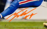 Talanoa Hufanga Autographed Denver Broncos 8x10 Photo Plaque (13"x10.5") BAS COA