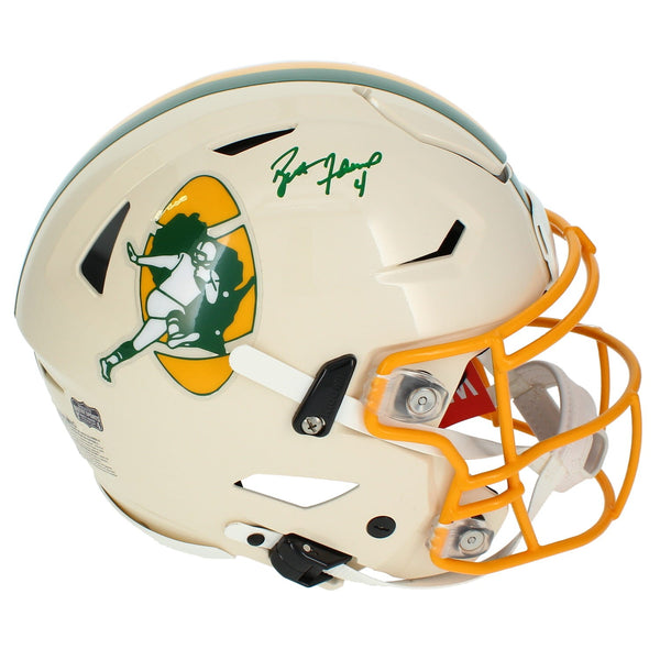 Brett Favre Autographed Green Bay Packers RETRO Speedflex Helmet Radtke