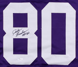 John Henderson Signed Vikings Jersey (JSA COA) NFL Champion (1969) Wide Receiver